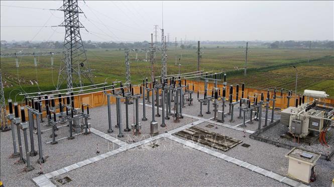 Trạm biến áp 110kV Hưng Hà 2. Ảnh: Thế Duyệt – TTXVN