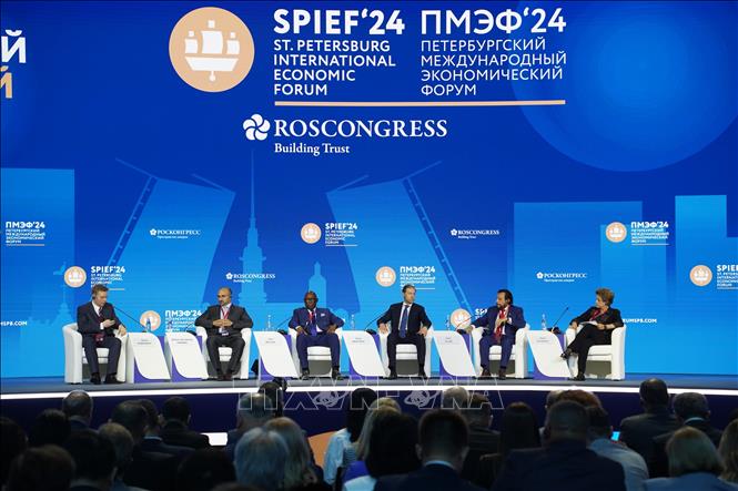 The 27th St. Petersburg International Economic Forum (SPIEF 2024) kicks off in Russia on June 6. VNA Photo: Duy Trinh