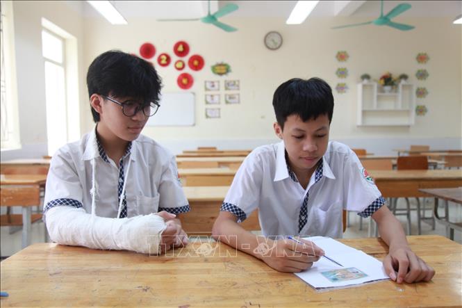 Điểm thi trường THCS Trần Phú (quận Hoàng Mai) có 2 thí sinh 