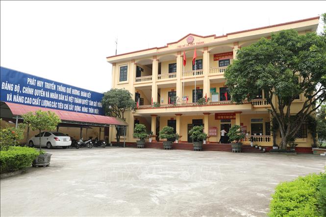 Sau khi 2 xã Việt Thành và Đào Thịnh (huyện Trấn Yên) được sáp nhập, trụ sở xã Việt Thành sẽ được lựa chọn làm trụ sở mới mang tên Thành Thịnh. Ảnh: Tuấn Anh - TTXVN