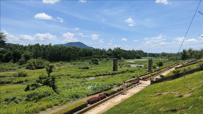 Vị trí dự kiến xây dựng đập điều hòa Sông Ba tại thị xã An Khê (Gia Lai). Ảnh: Hồng Điệp - TTXVN