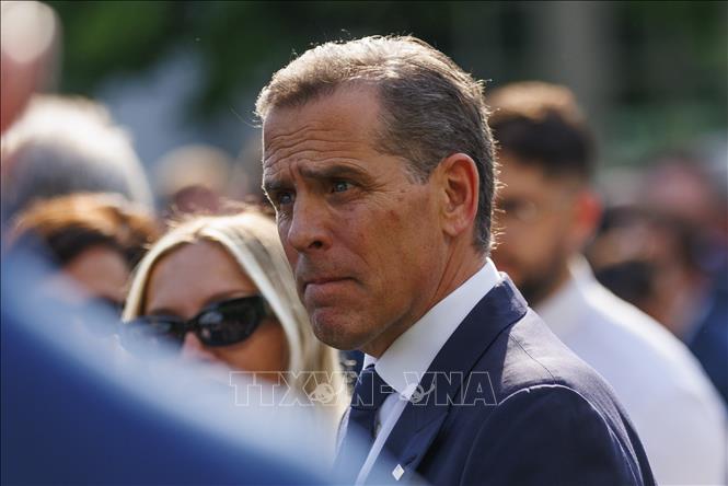 Ông Hunter Biden, con trai của Tổng thống Mỹ Joe Biden, tại Nhà Trắng ở Washington, D.C., Mỹ, ngày 20/5/2024. Ảnh: THX/TTXVN