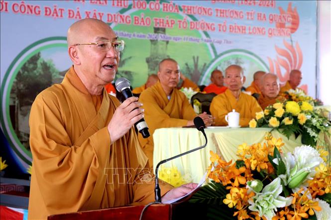 Chùa Long Quang do Hòa thượng Thiện Quyền khai sơn năm Minh Mạng thứ năm (1824). Ảnh: Thu Hiền - TTXVN