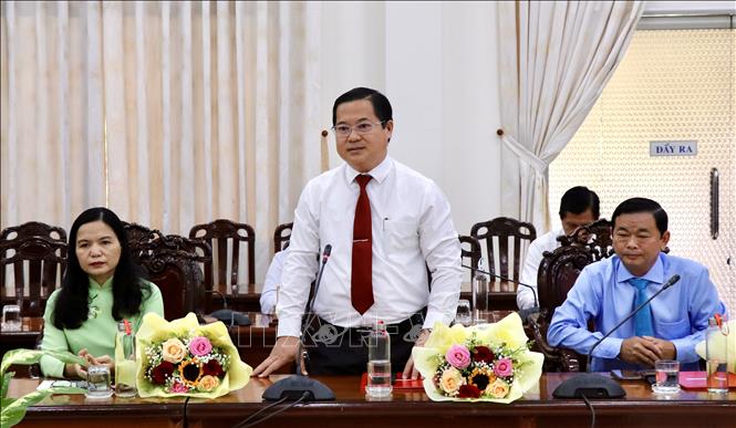Ông Huỳnh Quốc Thái, Chánh Văn phòng Tỉnh ủy An Giang, được điều động giữ chức Bí thư Thành ủy Long Xuyên, nhiệm kỳ 2020 – 2025. Ảnh: Thanh Sang -TTXVN