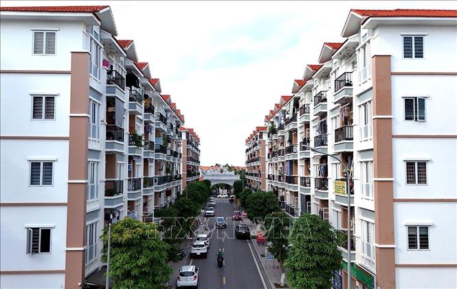 Hải Phòng là một trong những địa phương đi đầu trong cả nước việc xây dựng nhà ở xã hội (NOXH) nhà cho người có thu nhập thấp. Ảnh: Tuấn Anh - TTXVN