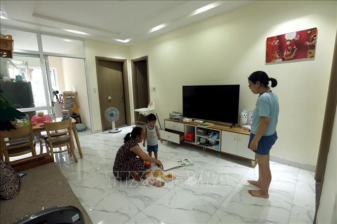 Các căn hộ NOXH Hoàng Huy New Pruksa Town xã An Đồng, huyện An Dương có diện tích từ 47 - 65 m2/căn. Ảnh: Tuấn Anh – TTXVN