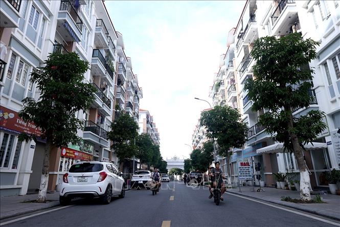 Giao thông thông thoáng trong khu NOXH xã An Đồng, huyện An Dương. Ảnh: Tuấn Anh – TTXVN