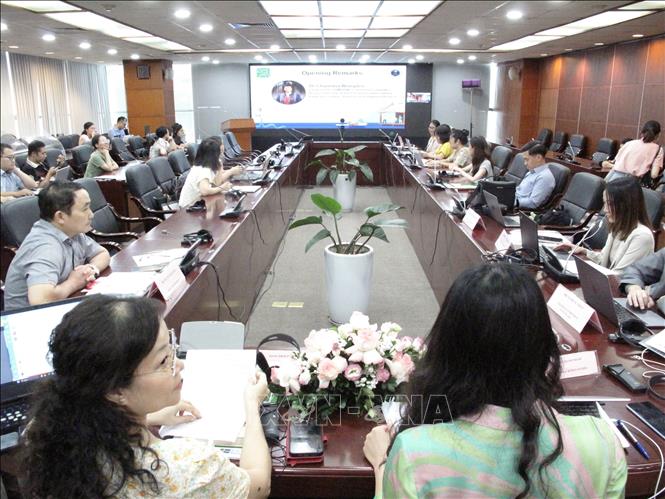 Toàn cảnh Tọa đàm khoa học quốc tế với chủ đề “An ninh nguồn nước ở khu vực Mê Công: Hướng tới tương lai”. Ảnh: Thanh Hương - TTXVN