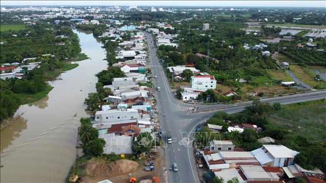 Quốc lộ 30 sẽ kết nối với cao tốc Mỹ An - Cao Lãnh thông qua nút giao An Bình (xã An Bình, huyện Cao Lãnh). Ảnh: Nhựt An - TTXVN