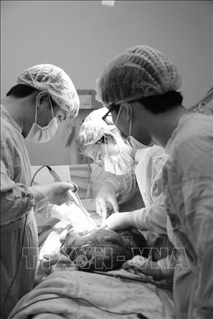 Sarcoma mô mềm là một loại ung thư ác tính, có nguồn gốc trong các mô mềm của cơ thể (bao gồm cơ, gân, mỡ, bạch huyết, mạch máu và dây thần kinh). Những bệnh ung thư này có thể phát triển bất cứ nơi nào trong cơ thể nhưng được tìm thấy chủ yếu ở ngực và bụng...Ảnh: TTXVN phát