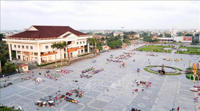 Quảng trường 14-10 thành phố Thái Bình. Ảnh: Thế Duyệt - TTXVN