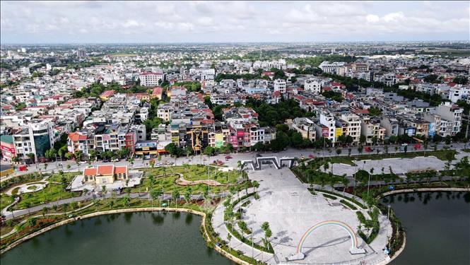 Thành phố Thái Bình đặt mục tiêu đến năm 2025 được công nhận là đô thị loại I trực thuộc tỉnh. Ảnh: Thế Duyệt – TTXVN