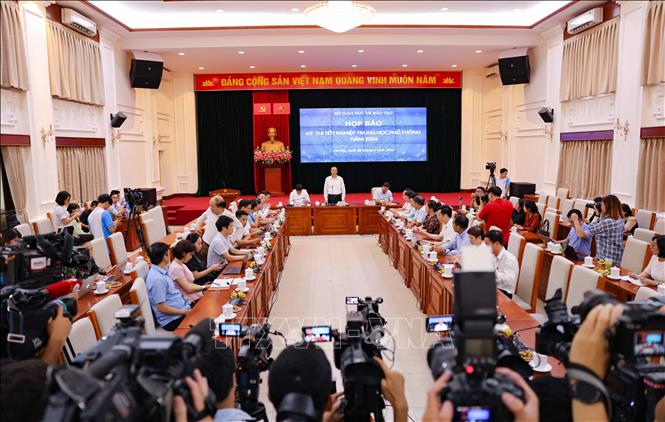 Quang cảnh họp báo. Ảnh: Thanh Tùng - TTXVN