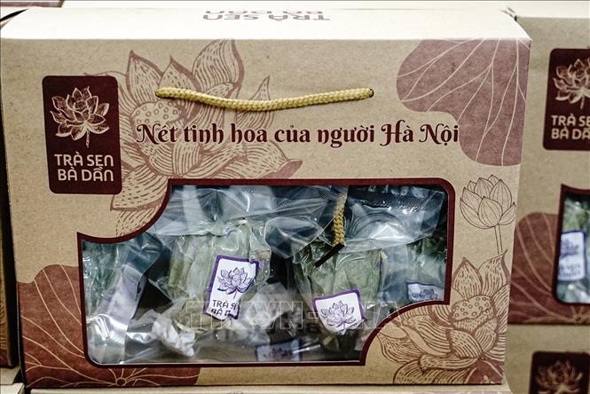 Hiện nay, những gói trà sen Tây Hồ mang thương hiệu 