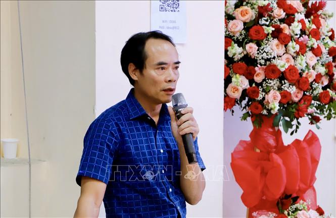 PGS.TS. Tô Văn Thanh, Phó Viện trưởng Viện Khoa học Thủy lợi miền Nam phát biểu tại hội thảo. Ảnh: Hồng Giang - TTXVN