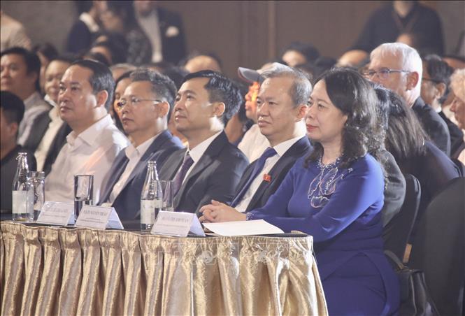 Phó Chủ tịch nước Võ Thị Ánh Xuân dự khai mạc Liên hoan phim châu Á Đà Nẵng lần thứ hai. Ảnh: Trần Lê Lâm - TTXVN 