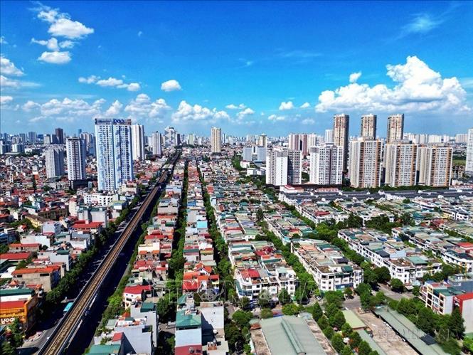 Sau 25 năm, Thủ đô đã có nhiều thay đổi, to đẹp hơn, khang trang hơn. Trong ảnh: Quận Hà Đông trên đường trở thành đô thị phát triển toàn diện của thành phố Hà Nội. Ảnh: Tuấn Anh – TTXVN