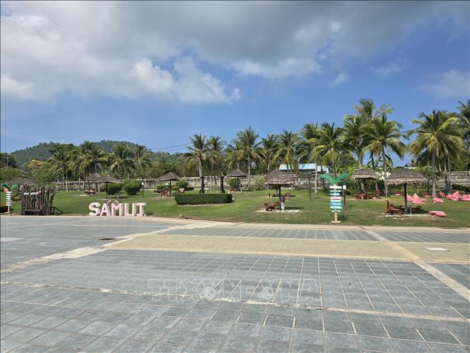 Sân bay Koh Samui được thiết kể độc đáo. Ảnh: Huy Tiến - P/v TTXVN tại Thái Lan