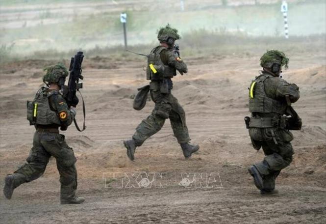 Binh sĩ Đức tham gia cuộc tập trận Quadriga 2024 tại Pabrade, Litva ngày 29/5/2024. Ảnh: Reuters/TTXVN