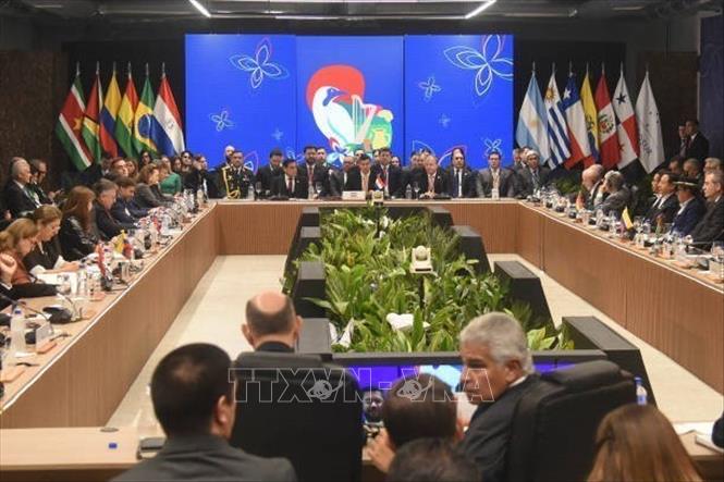 Toàn cảnh Hội nghị thượng đỉnh Mercosur tại Asuncion, Paraguay, ngày 8/7/2024. Ảnh: Getty Images/TTXVN