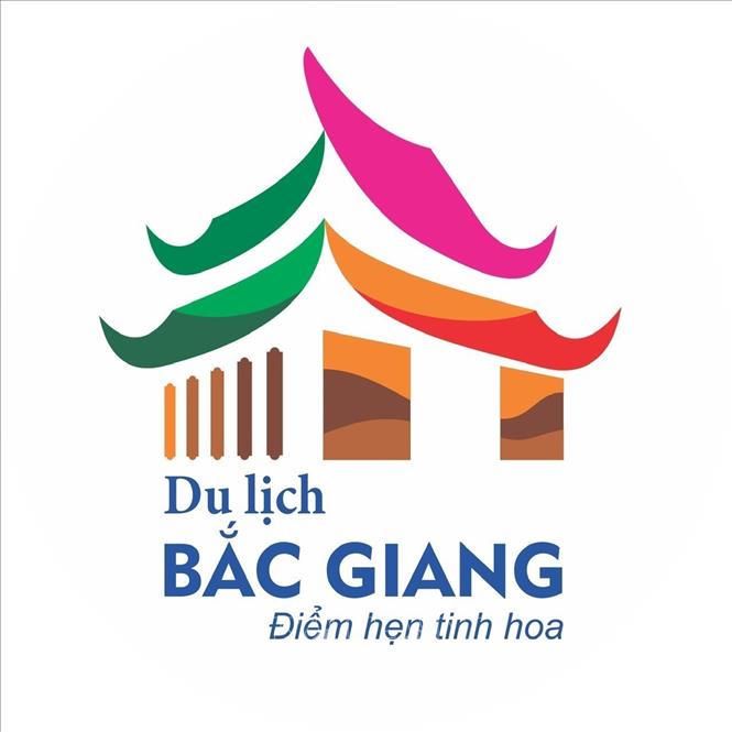  Logo và Slogan của du lịch Bắc Giang. Ảnh: TTXVN phát