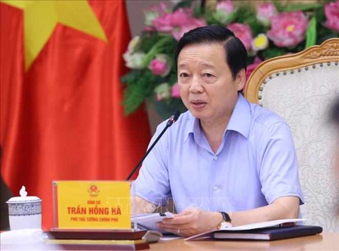Phó Thủ tướng Trần Hồng Hà phát biểu chỉ đạo. Ảnh: Văn Điệp - TTXVN