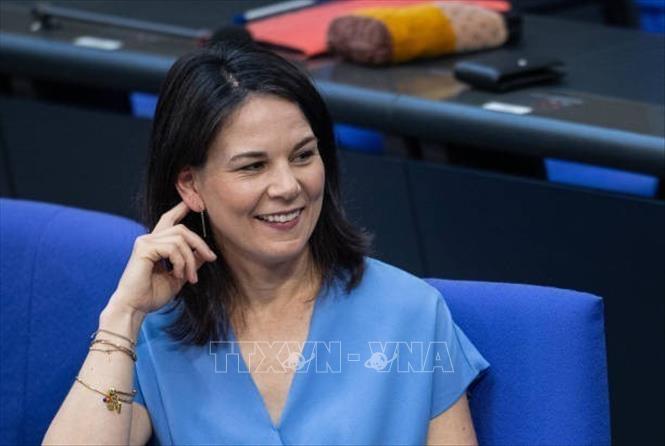 Ngoại trưởng Đức Annalena Baerbock tại phiên họp Quốc hội ở thủ đô Berlin, Đức, ngày 27/6/2024. Ảnh: Getty Images/ TTXVN