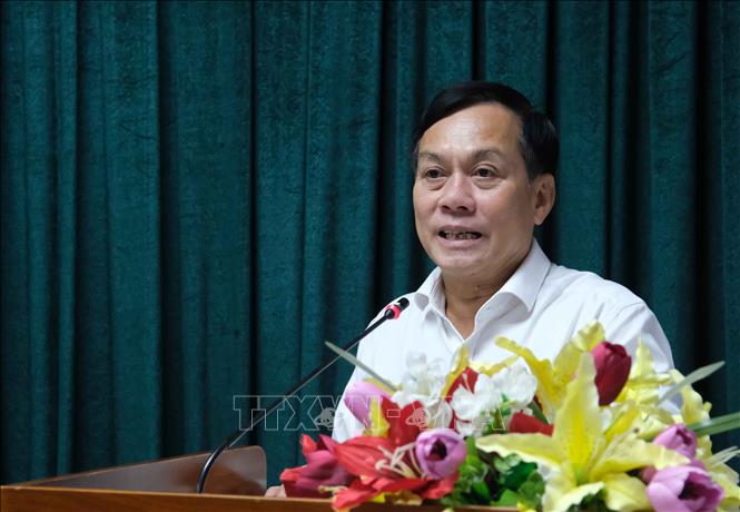 Phó Chủ tịch UBND TP Cần Thơ Nguyễn Ngọc Hè phát biểu tại Hội nghị. Ảnh: Thanh Liêm - TTXVN