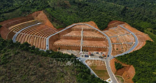 Công trình Nghĩa trang nhân dân - An Lạc Viên huyện Mường Ảng. Ảnh: Xuân Tư - TTXVN