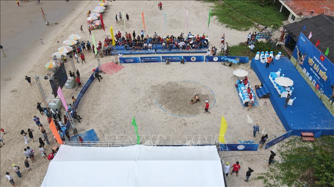 Đây là giải vật bãi biển cấp Quốc gia lần thứ hai được tổ chức và là giải đầu tiên diễn ra ở khu vực phía Nam. Ảnh: Huỳnh Sơn-TTXVN