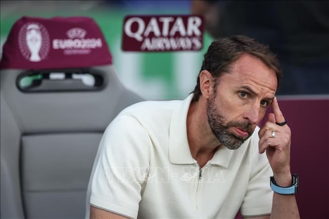 Huấn luyện viên Gareth Southgate trước trận chung kết Euro 2024 Anh gặp Tây Ban Nha ở Berlin (Đức) ngày 14/7/2024. Ảnh: THX/TTXVN