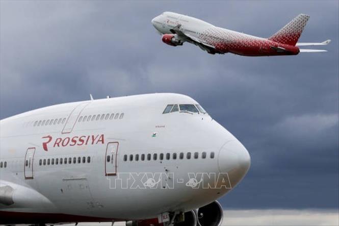 (Tư liệu) Máy bay của hãng hàng không Rossiya Airlines tại sân bay ở Moskva, Nga. Ảnh: Getty Images/TTXVN