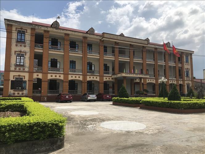 Trụ sở xã Quảng Nghiệp huyện Tứ Kỳ, tỉnh Hải Dương. Ảnh: Tiến Vĩnh – TTXVN