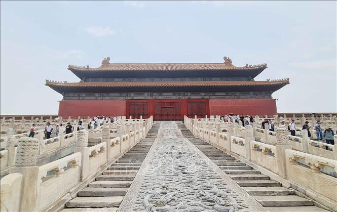 Tử Cấm Thành (Cố Cung) - Di sản thế giới, đồng thời là Quần thể cổ bằng gỗ lớn nhất thế giới. Ảnh: Công Tuyên - PV TTXVN tại Bắc Kinh