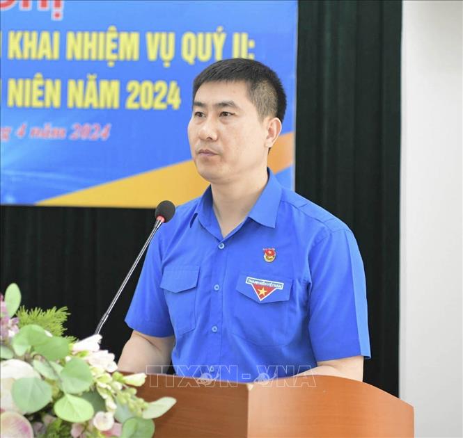 Anh Trịnh Như Lâm, Bí thư Tỉnh đoàn Ninh Bình khẳng định Tổng Bí thư Nguyễn Phú Trọng luôn là tấm gương sáng ngời về việc học tập và làm theo tư tưởng, đạo đức, phong cách Hồ Chí Minh để thế hệ trẻ học tập, noi theo. Ảnh: Thùy Dung - TTXVN