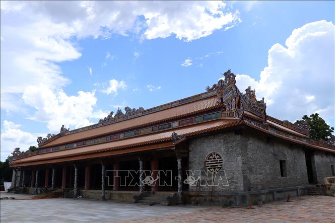 Điện Thái Hoà mang diện mạo bề thế khi được trùng tu. Ảnh: Đỗ Trưởng - TTXVN