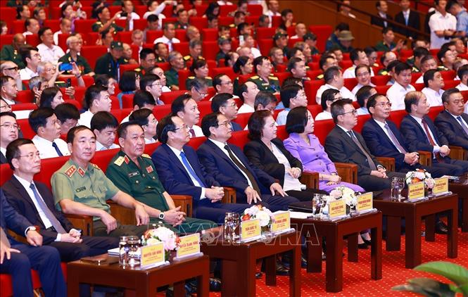 Prime Minister Pham Minh Chinh attends the ceremony. VNA Photo: Dương Giang