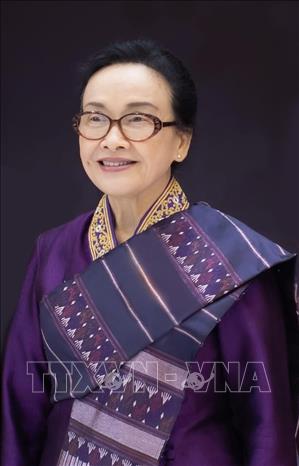 Bà Naly Sisoulith, Phu nhân Tổng Bí thư, Chủ tịch nước Lào Thongloun Sisoulith. Ảnh: TTXVN phát