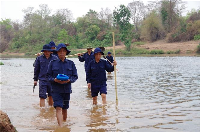 Đội quy tập 192 đã đi qua 800 bản làng của tỉnh Salavan và Sekong (Lào) cũng như các địa bàn tỉnh Thừa Thiên - Huế. Ảnh: TTXVN phát