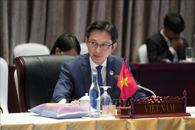 Deputy Minister of Foreign Affairs Do Hung Viet speaks at the 12th Mekong-RoK Foreign Ministers' Meeting. VNA/Photo by courtesy