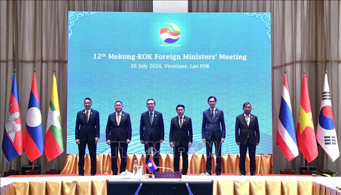 Delegates attending the 12th Mekong-RoK Foreign Ministers' Meeting. VNA/Photo by courtesy
