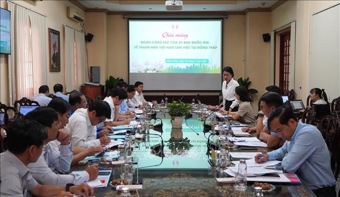 Quang cảnh buổi làm việc. Ảnh: Nhựt An - TTXVN