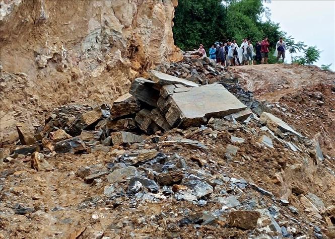 Landslide kills two persons in Coc Pai town, Xin Man district, Ha Giang province. VNA/Photo by courtesy