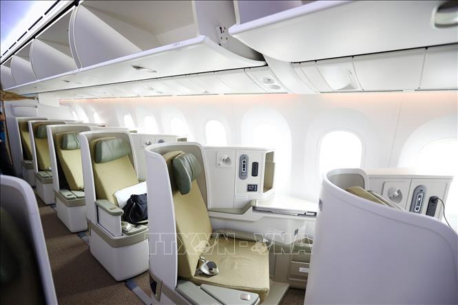 Máy bay có cấu hình 367 ghế, trong đó, khoang Thương gia có 24 ghế. Ảnh: Huy Hùng - TTXVN