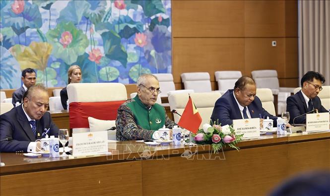 Tổng thống nước Cộng hòa Dân chủ Timor-Leste Jose Ramos-Horta phát biểu. Ảnh: Doãn Tấn - TTXVN