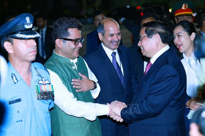 Thủ tướng Phạm Minh Chính rời Thủ đô New Delhi, kết thúc chuyến thăm cấp Nhà nước đến Ấn Độ. Ảnh: Dương Giang-TTXVN
