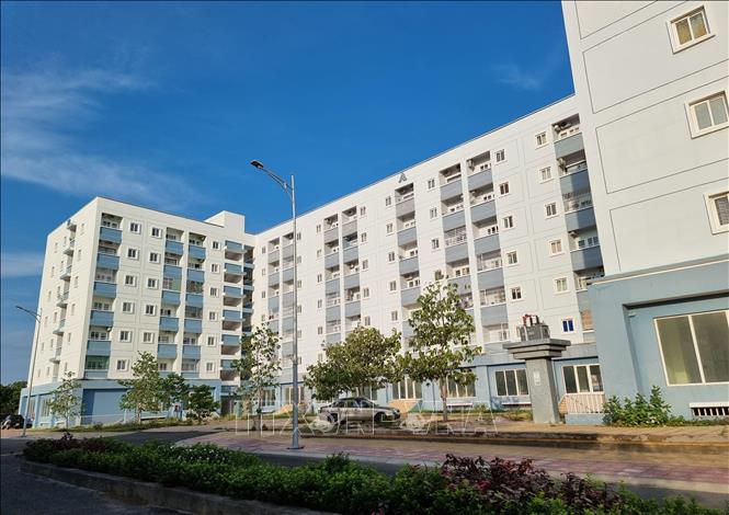 Chung cư Nhà ở xã hội D7-D10 (phường Mỹ Bình, thành phố Phan Rang – Tháp Chàm) giải quyết nhu cầu nhà ở cho người thu nhập thấp. Ảnh: Nguyễn Thành – TTXVN