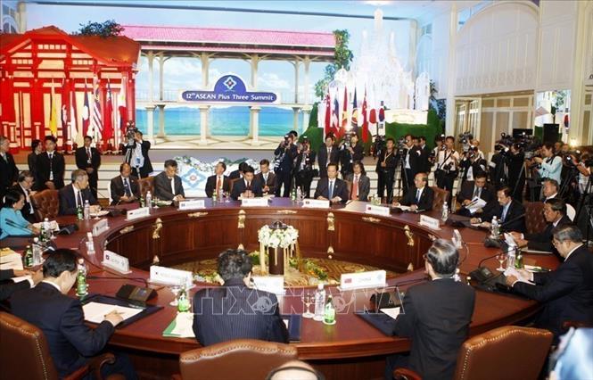 Hội nghị Cấp cao ASEAN+3 (Trung Quốc, Nhật Bản, Hàn Quốc) lần thứ 12, trong khuôn khổ Hội nghị Cấp cao ASEAN lần thứ 15 và các Hội nghị Cấp cao liên quan, tại Hua Hin (Thái Lan), ngày 24/10/2009. Ảnh: Đức Tám – TTXVN