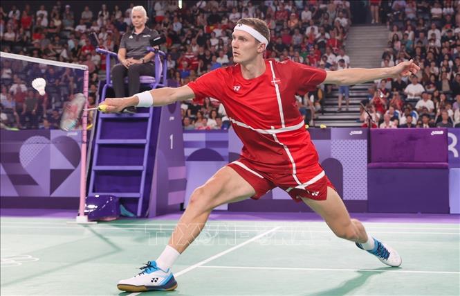 Axelsen là tay vợt dày dạn kinh nghiệm với nhiều năm giữ vị trí số 1 thế giới. Ảnh: Hoàng Linh PV TTXVN tại Paris, Pháp

