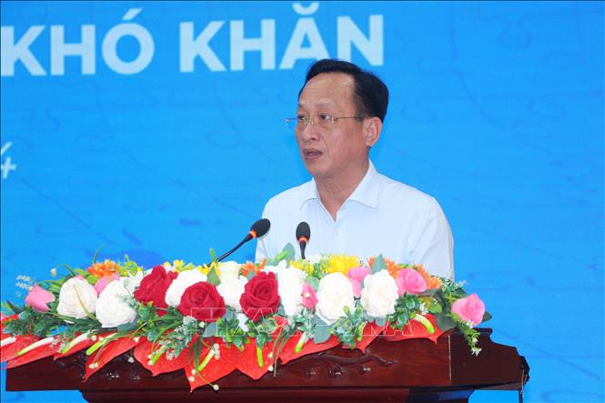 Chủ tịch UBND tỉnh Bạc Liêu Phạm Văn Thiều phát biểu tại lễ tiếp nhận kinh phí. Ảnh: Chanh Đa-TTXVN
